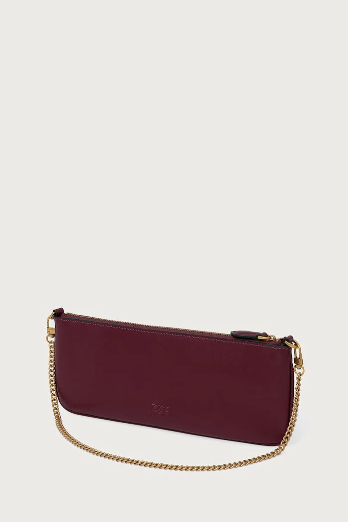 Pembe Pinko deri kadın clutch