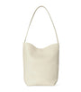 The Row White Small Park Leather Tote Bag