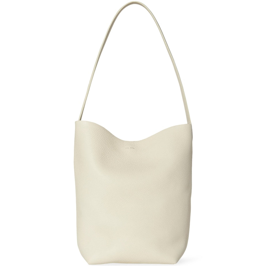 The Row White Small Park Leather Tote Bag