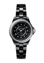 CHANEL Ceramic, Steel and Diamond J12 Calibre 12.2 Watch 33mm