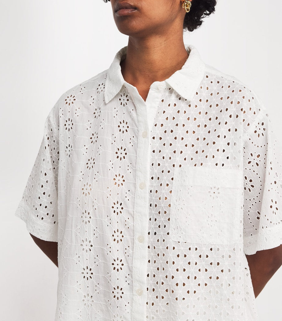 Polo Ralph Lauren Multi Broderie Anglaise Shirt and Shorts Set