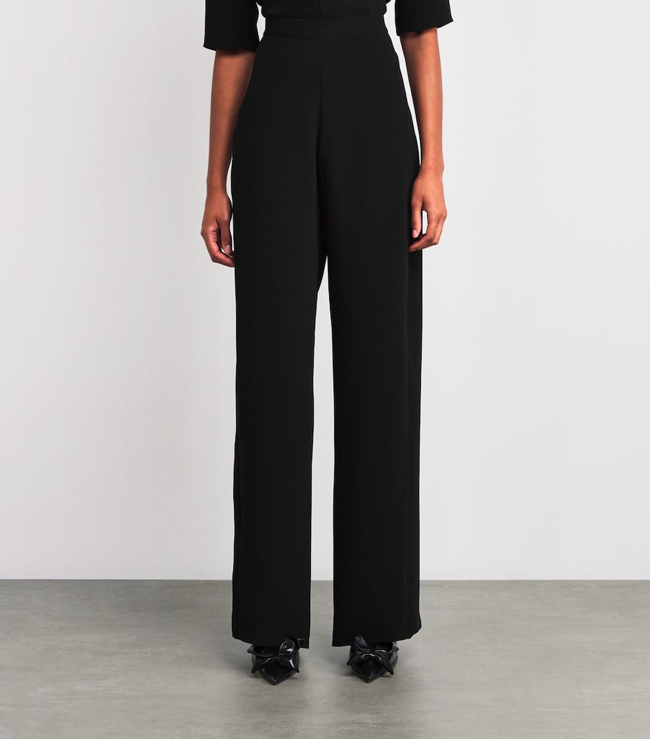 Edeline Lee Black Twist Tailored Trousers