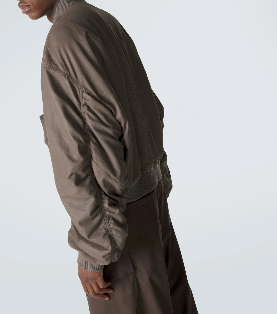 Rick Owens - Secchia Flight leather bomber jacket