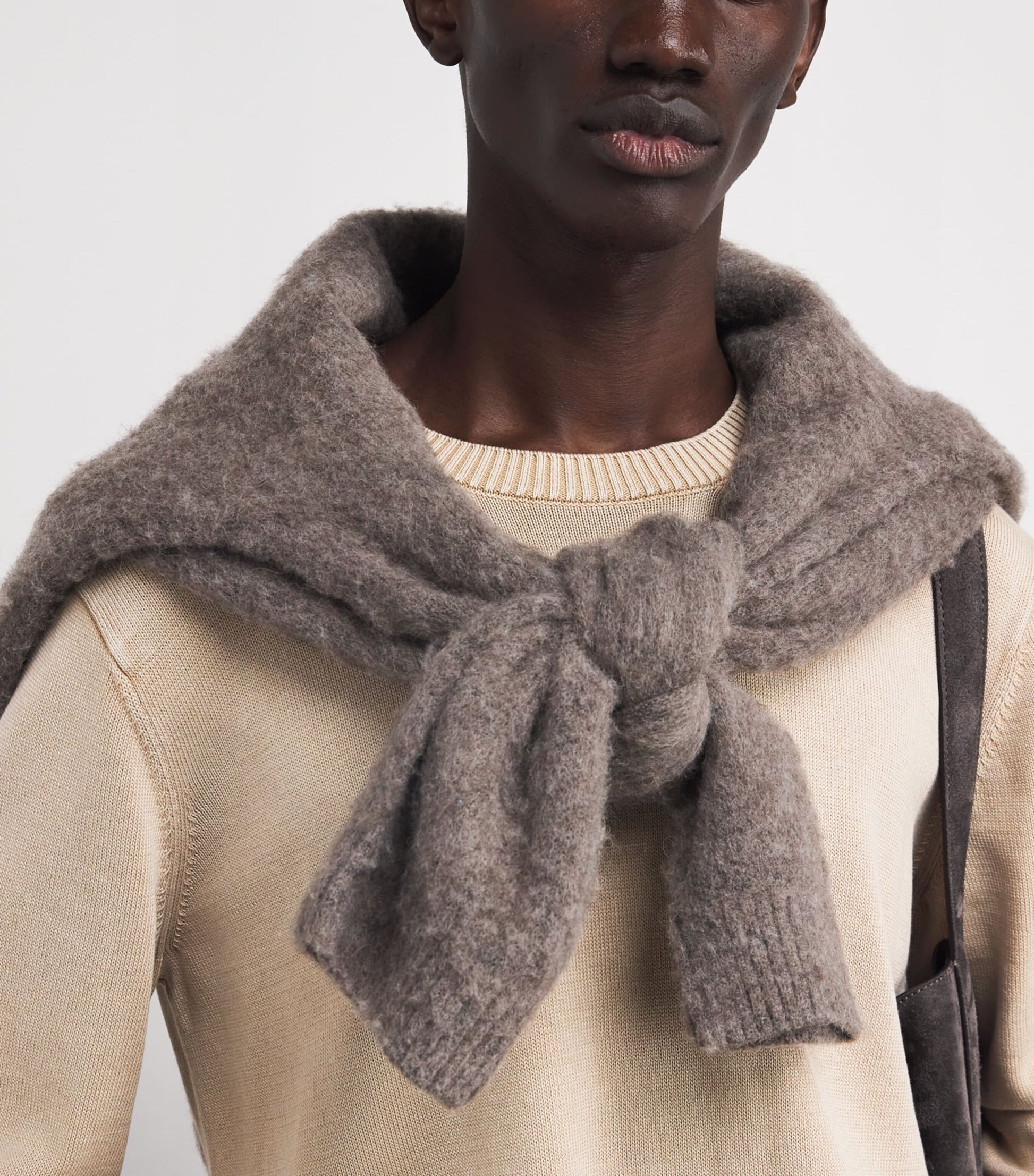 Beige Cotton Wildomar Sweater