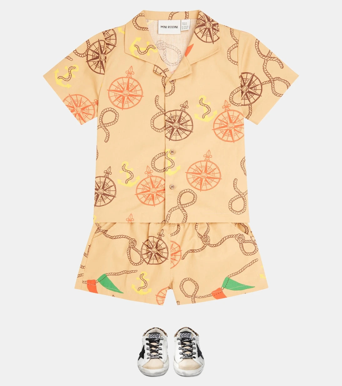 Mini Rodini - Nautical cotton twill shirt