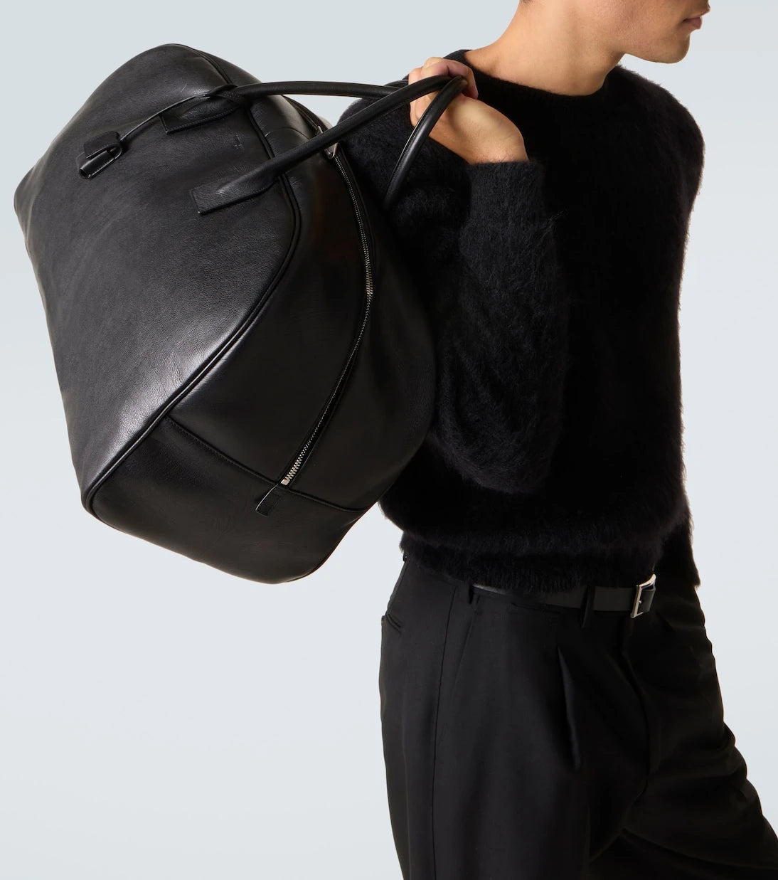 Saint Laurent - Dev boy deri seyahat çantası