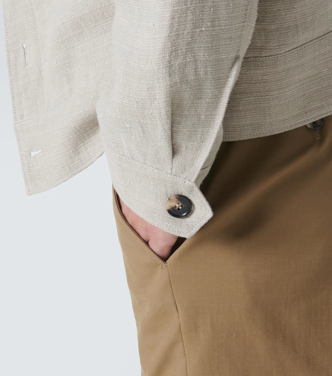 Loro Piana - Clem linen and silk canvas blouson