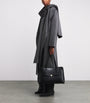 Róhe Grey Wool Double-Layered Scarf Coat