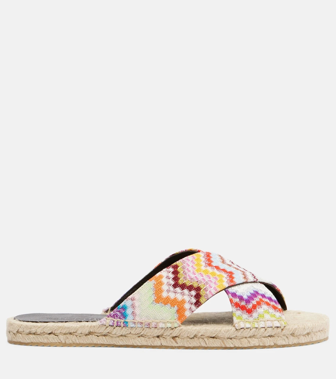 Missoni - Harlow Zigzag lamé espadrille sandals