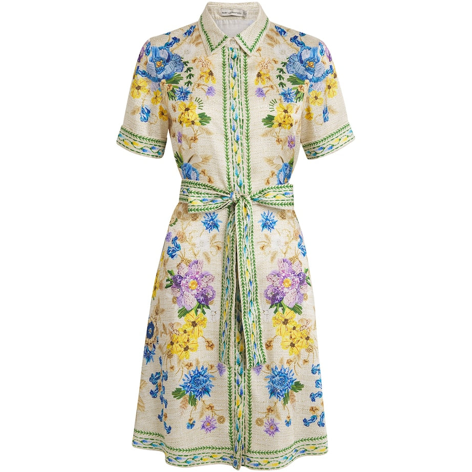 Multi Chima Shirt Mini Dress