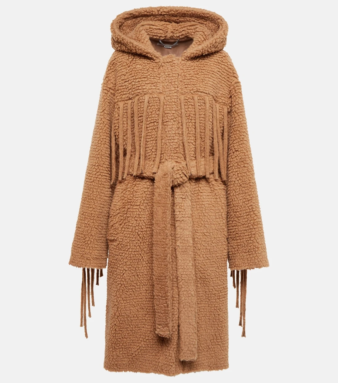 Stella McCartney - Fringed teddy coat