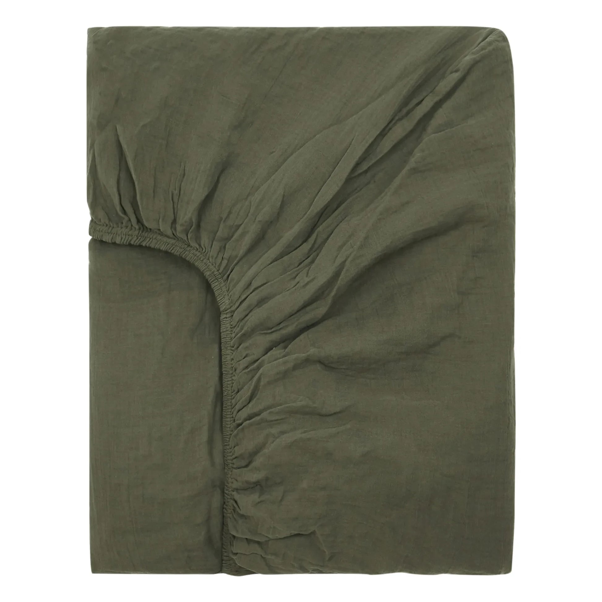 Haomy - Dili Cotton Voile Fitted Sheet | Khaki