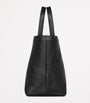 Black Leather Y Tote Bag