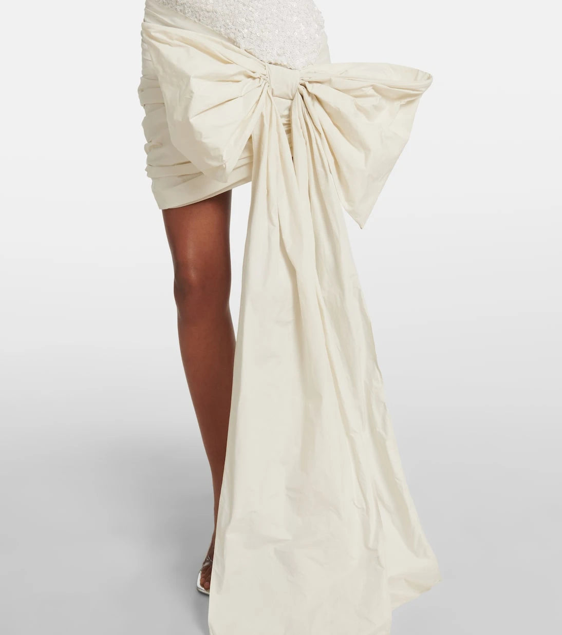 Rotate - Bridal bow-detail sequined minidress