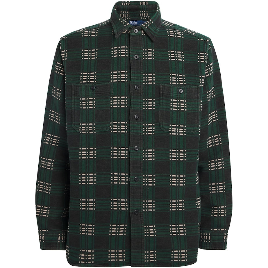 Cotton Check Flannel Overshirt