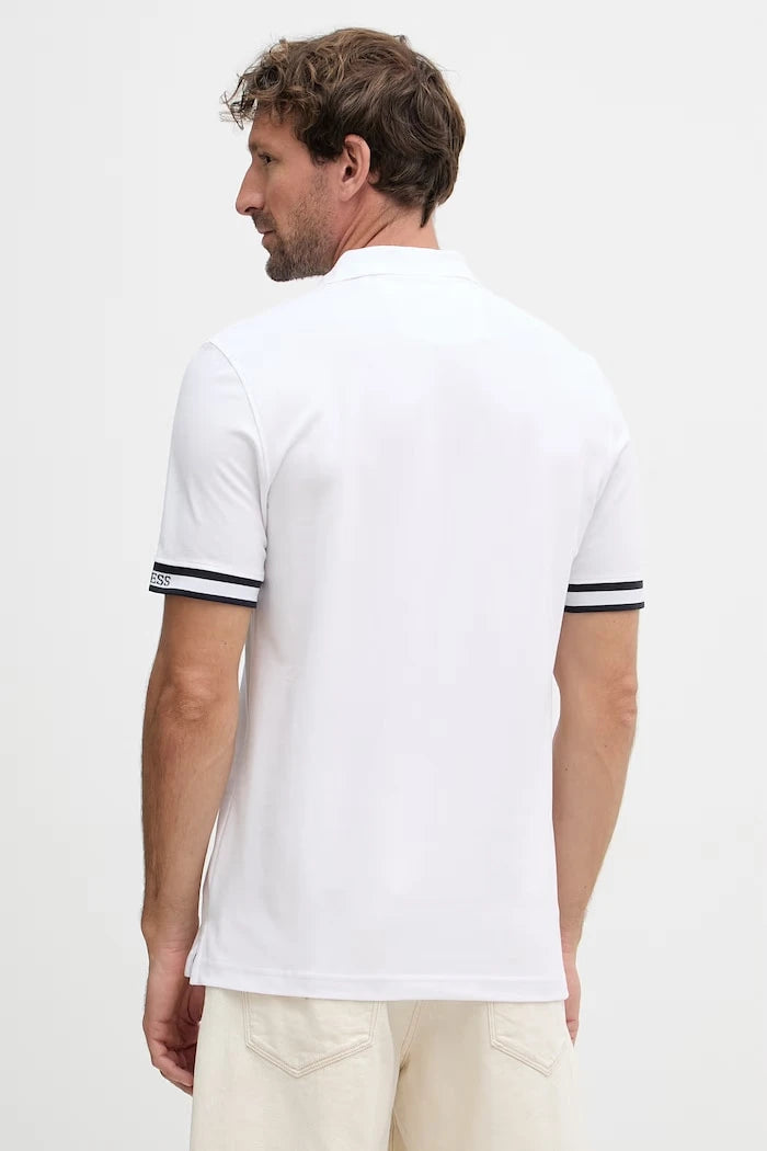 Guess yaka detaylı erkek pamuklu elastanlı tişört LYLE