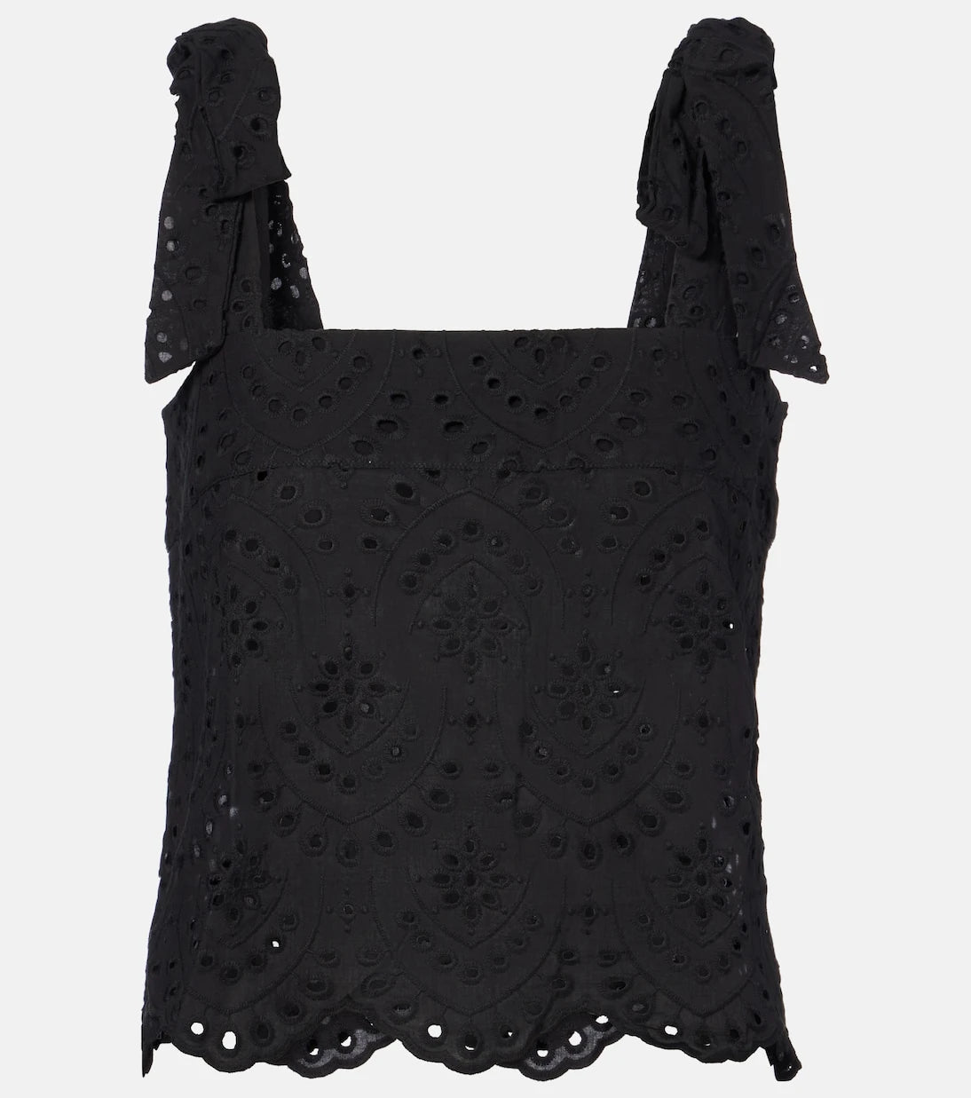 Poupette St Barth - Noa broderie anglaise cotton top