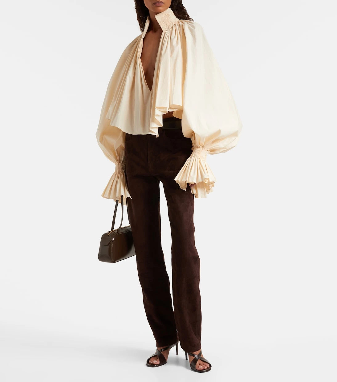 Khaite - Durer cotton-blend blouse