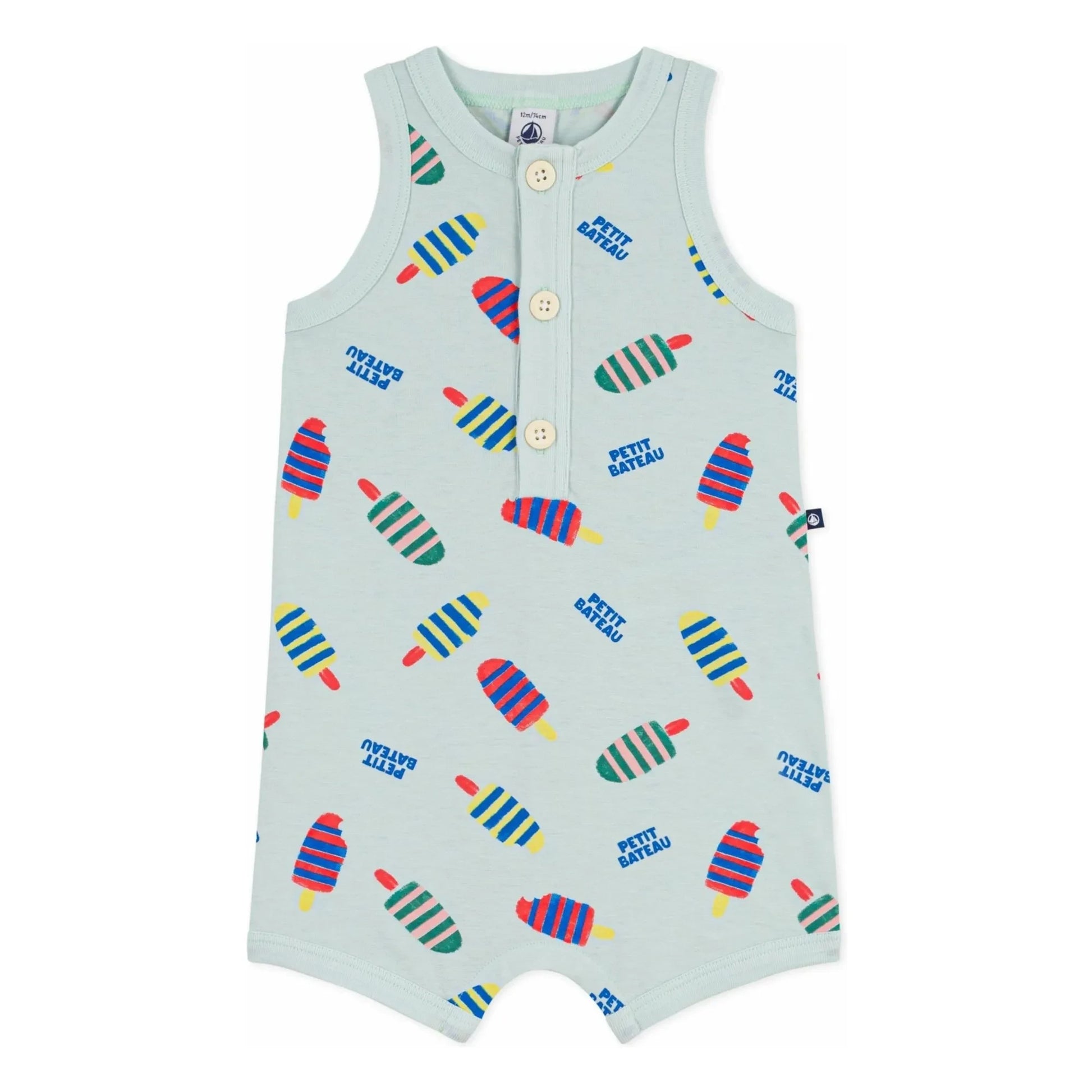 Petit Bateau - Combishort Glaces | Turquoise