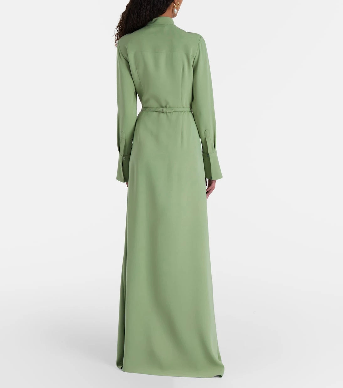 Oscar de la Renta - فستان سهرة من الكريب جورجيت الحريري المطرز