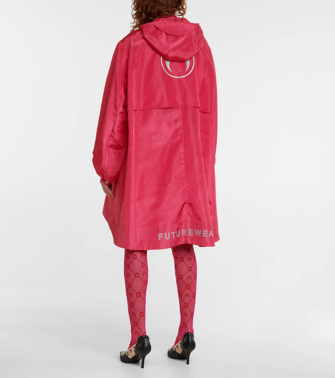 Marine Serre - Hooded windbreaker jacket