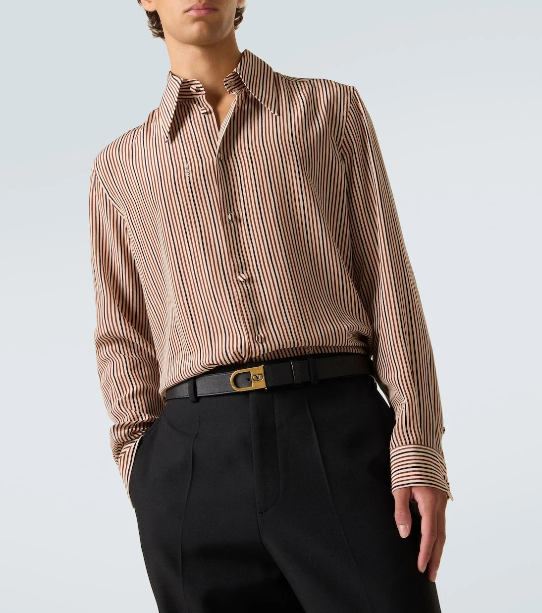Valentino - Striped silk shirt