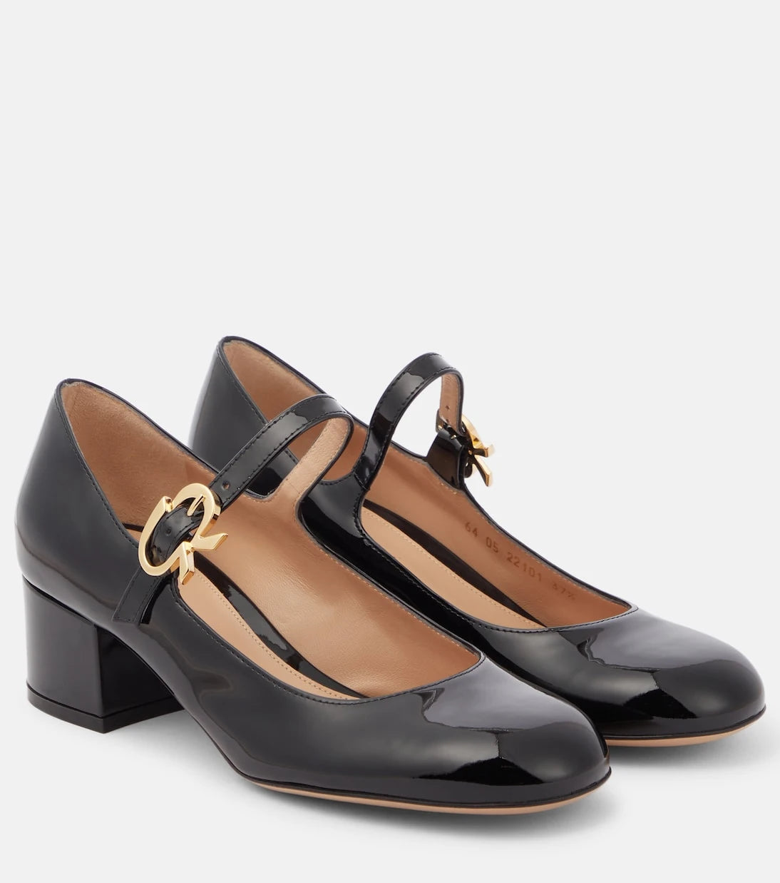 Gianvito Rossi - Ribbon patent leather Mary Jane pumps