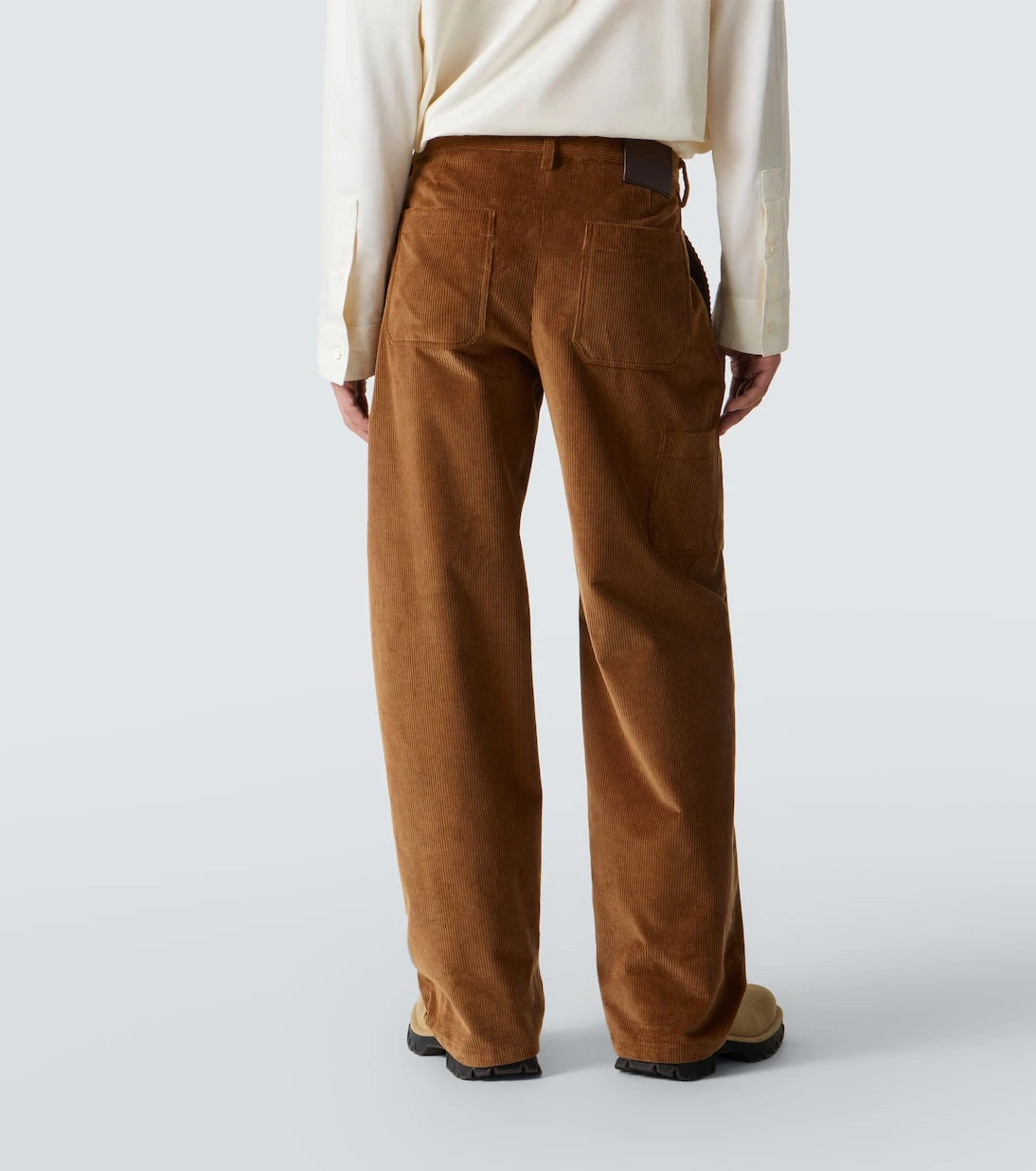 Loewe - Cotton corduroy wide-leg pants