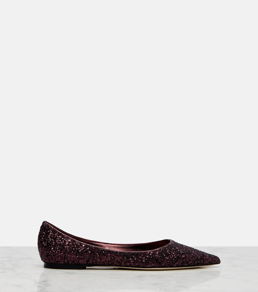 Jimmy Choo - Love glitter ballet flats