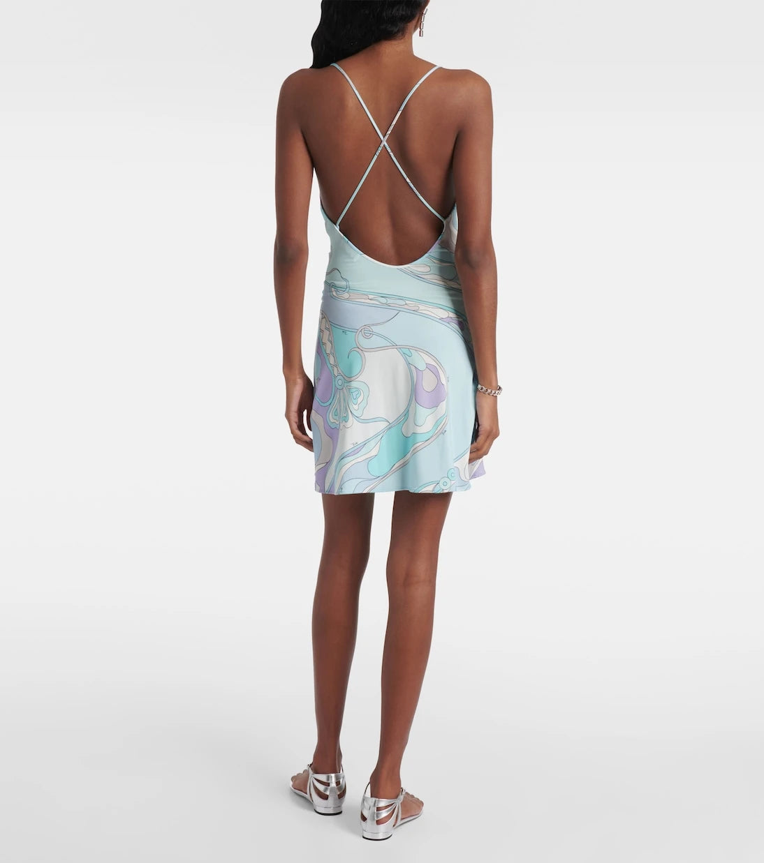 Pucci - Orchidee jersey slip dress