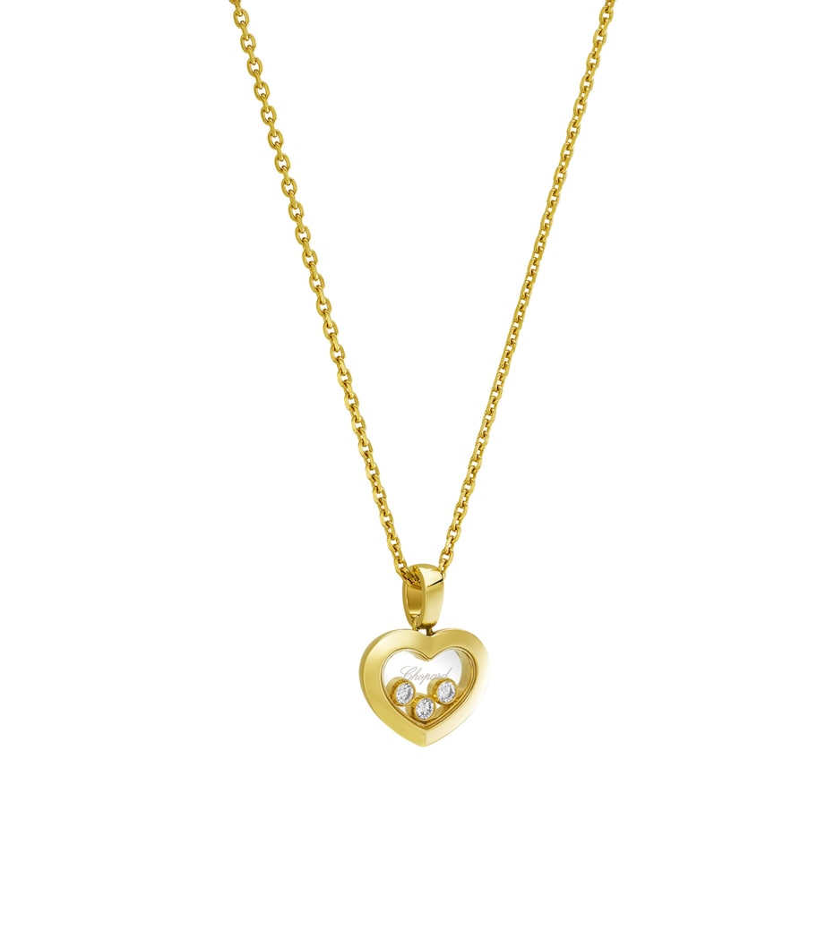 Yellow Gold and Diamond Happy Diamonds Icons Pendant Necklace