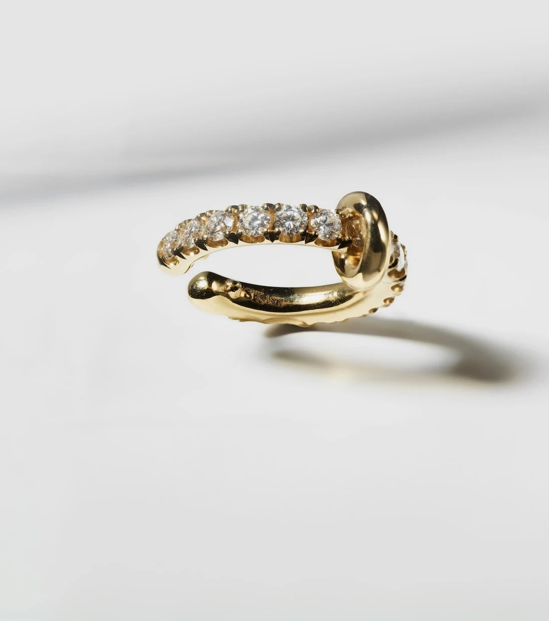Spinelli Kilcollin - 18kt gold single ear cuff with diamonds