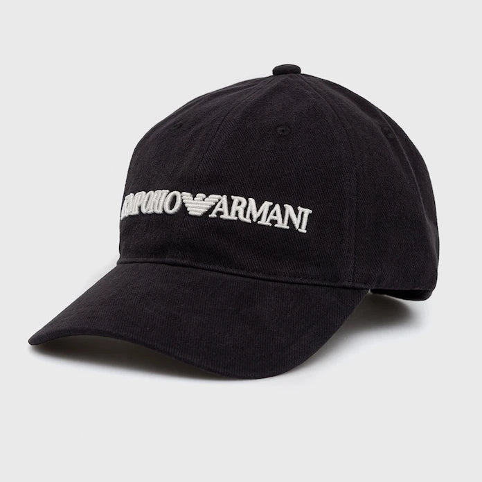 Памучна шапка Emporio Armani