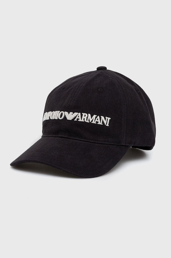 Памучна шапка Emporio Armani