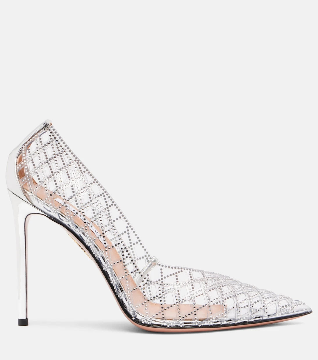 Aquazzura - Lumiere 105 embellished PVC pumps