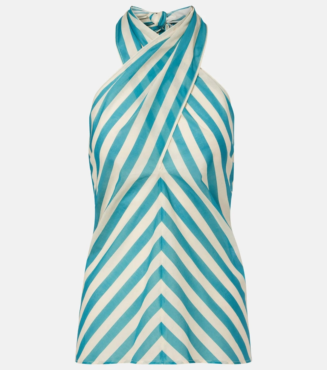Eres - Alter Ego striped cotton voile top