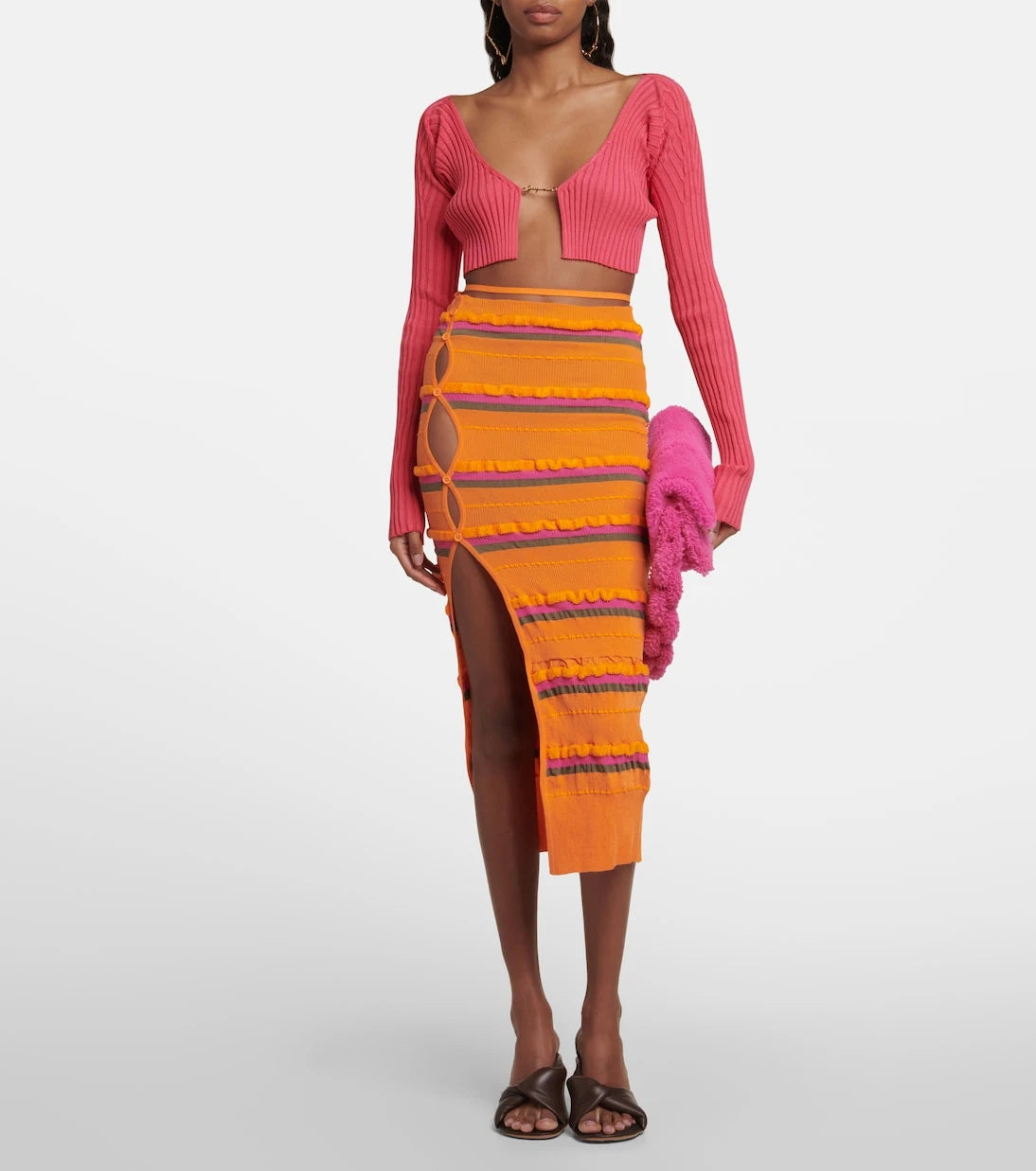Jacquemus - La Maille Pralu cropped cardigan