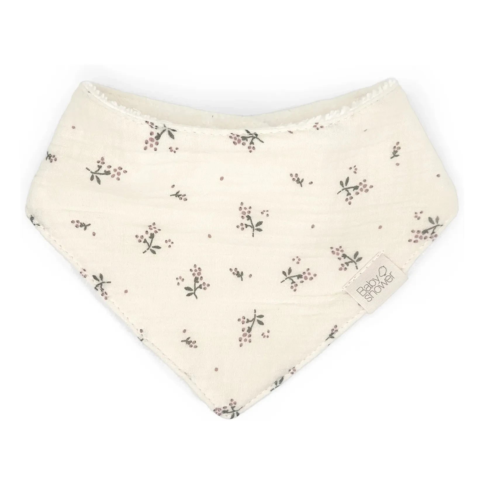 Babyshower - Bib bandana Roseberry | Ecru