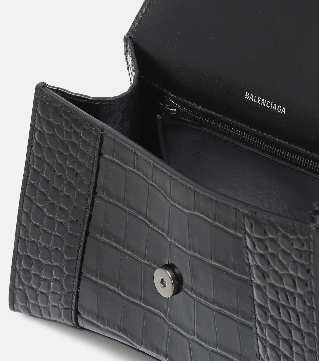 Balenciaga - حقيبة كتف Hourglass Small من الجلد