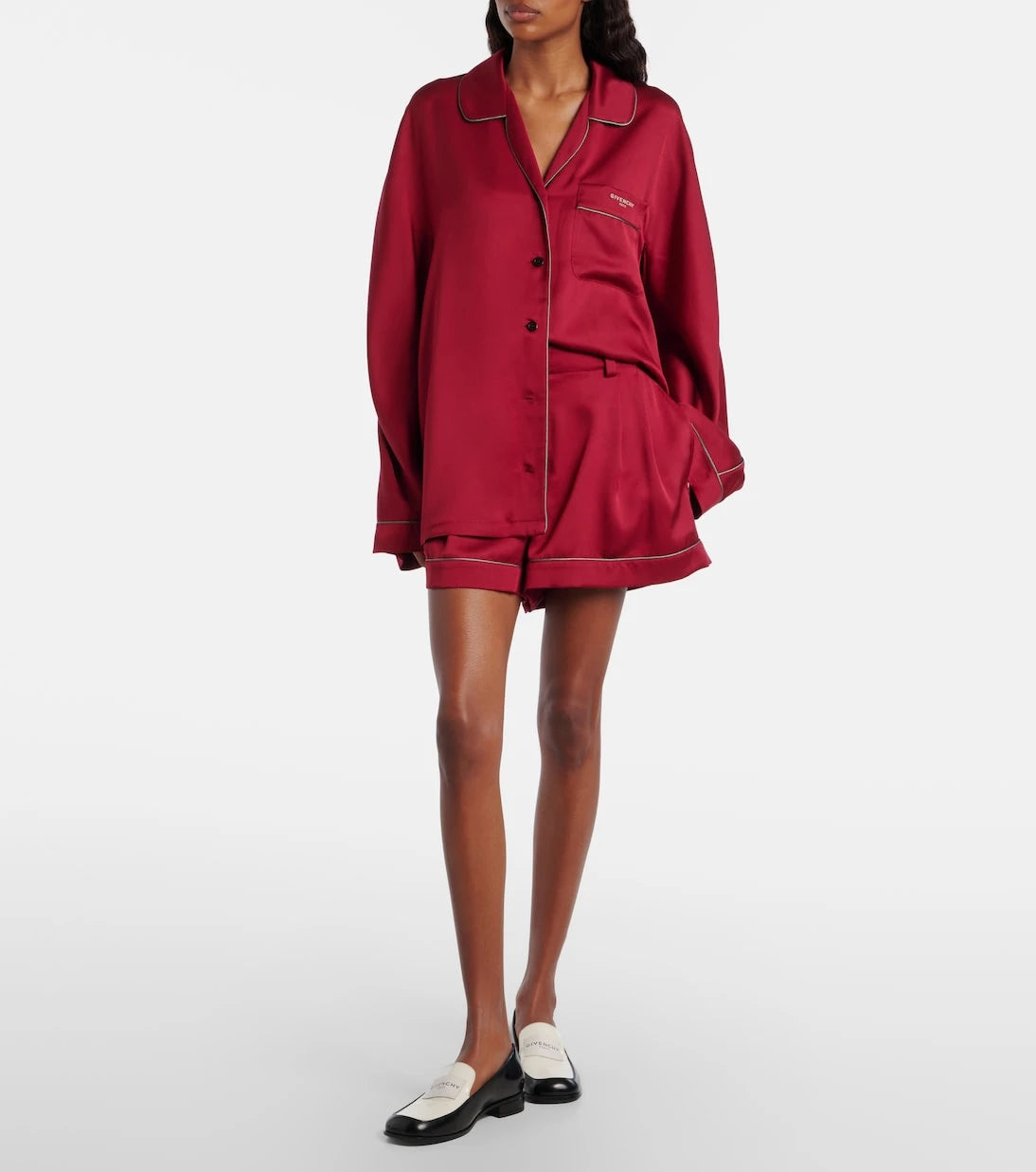 Givenchy - Silk satin shorts