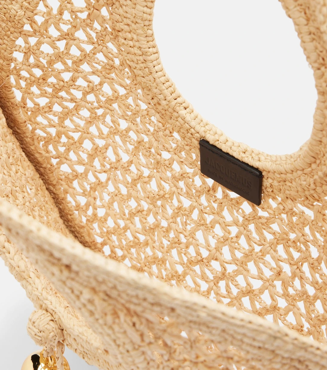 Jacquemus - Spiaggia Small raffia basket bag