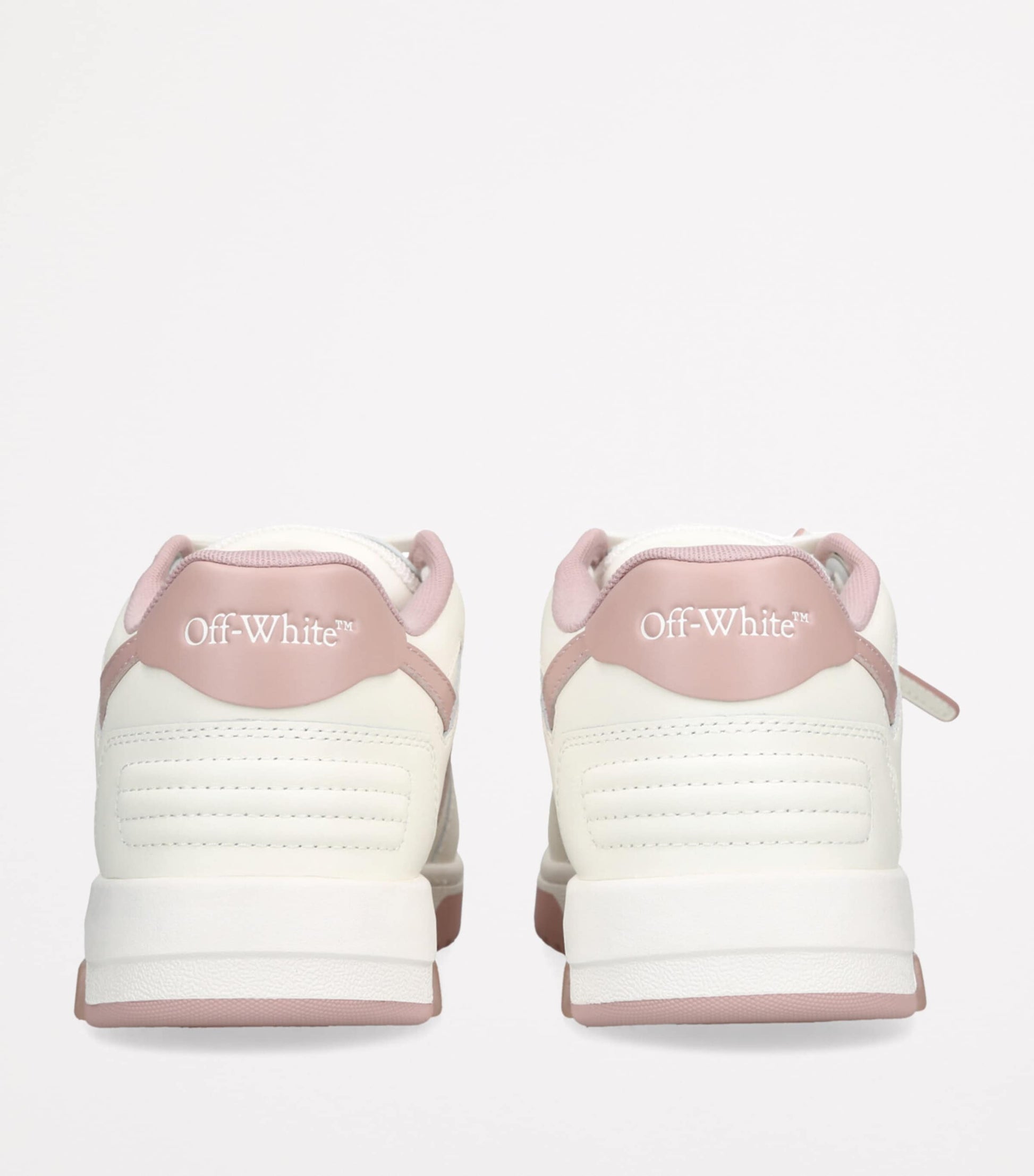 Off-White Pink Leather Out of Office Sneakers