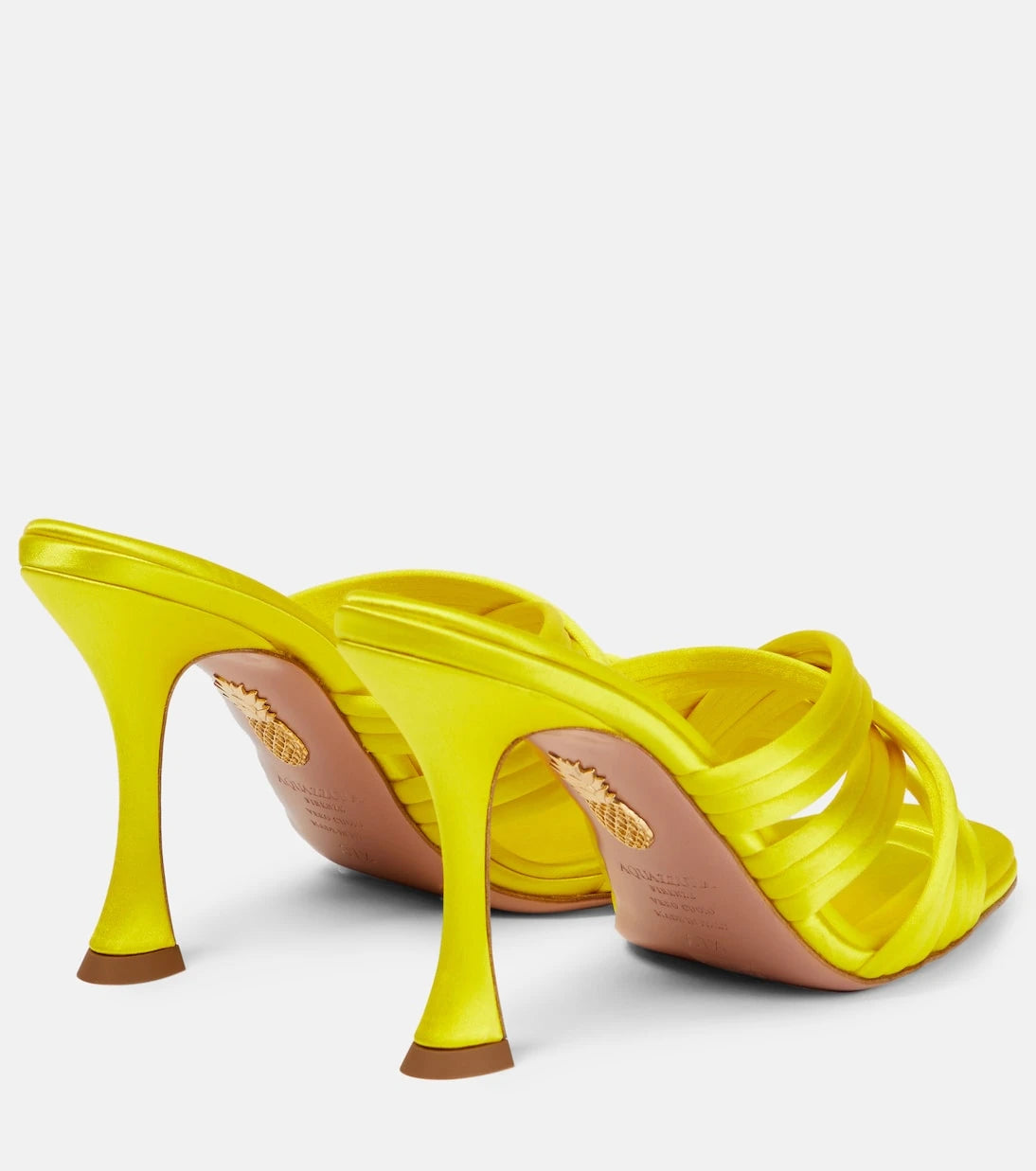 Aquazzura - Oahu 95 satin mules