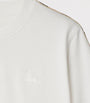 Ivory Cotton Stripe-Trim EKD T-Shirt