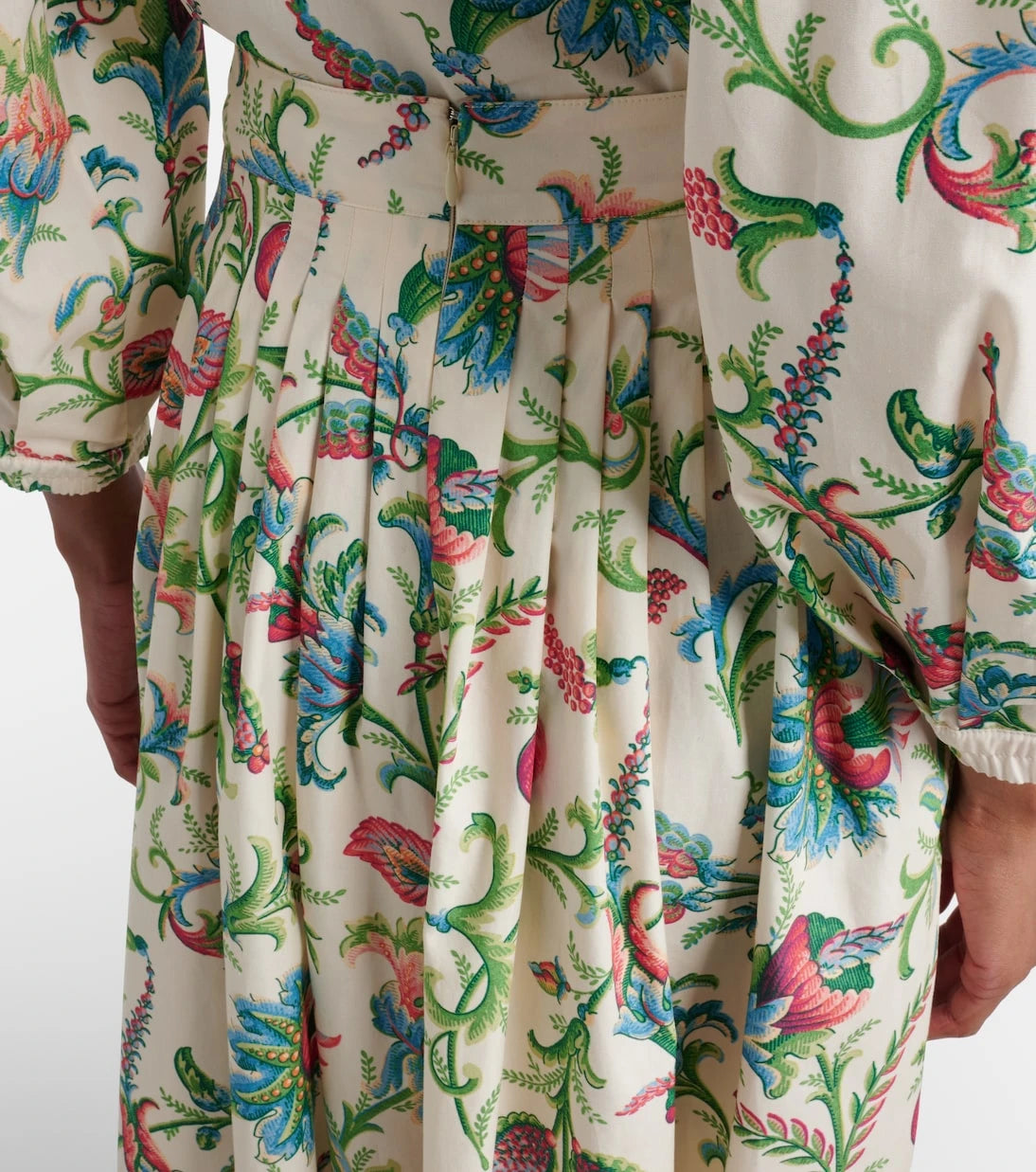 Etro - Floral cotton maxi skirt