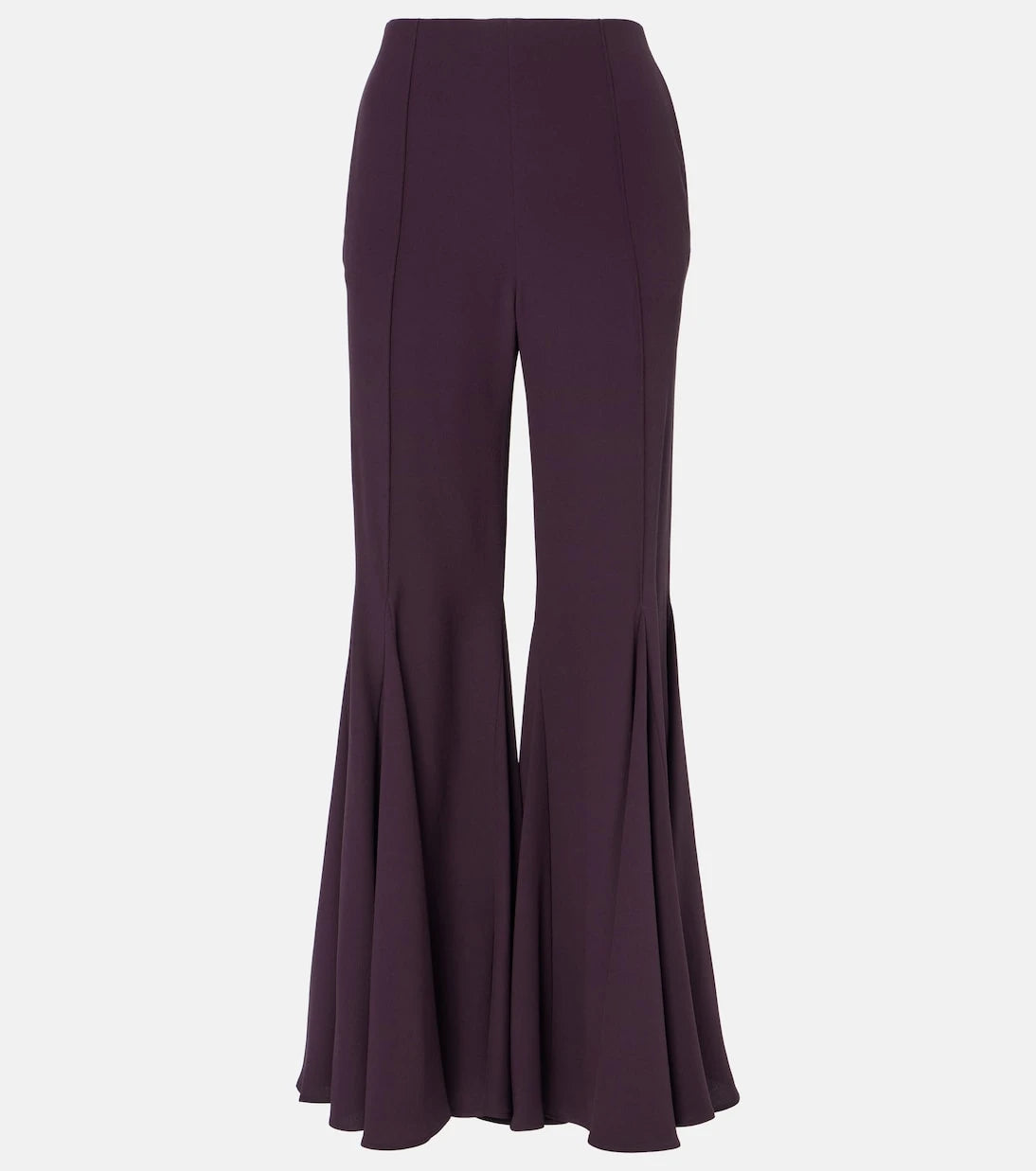 Chloé - Cropped crêpe satin flared pants