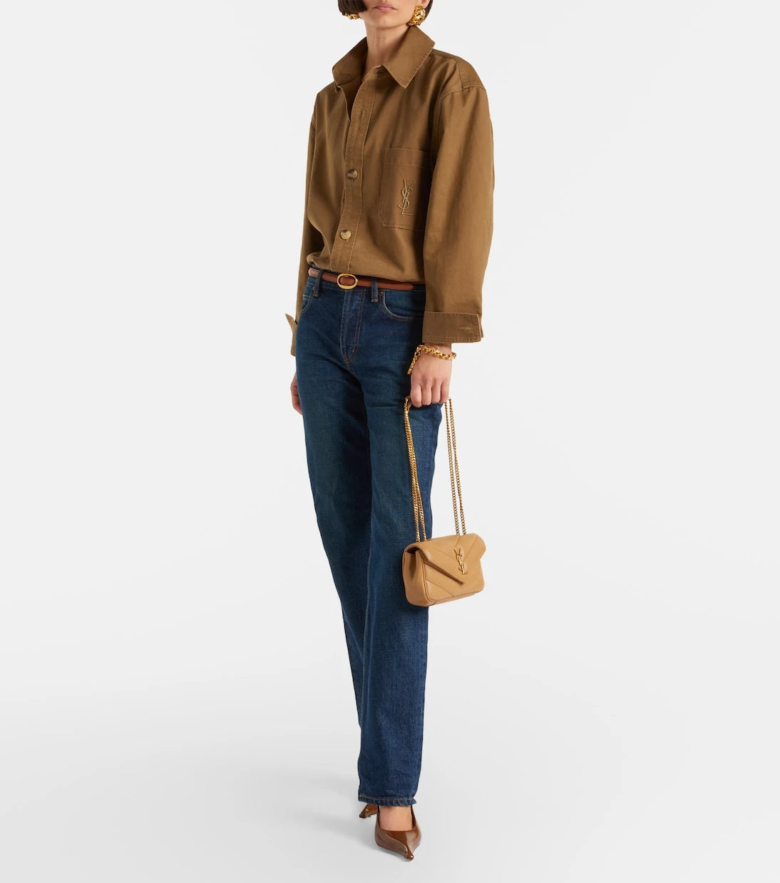 Saint Laurent - Loulou Mini leather shoulder bag