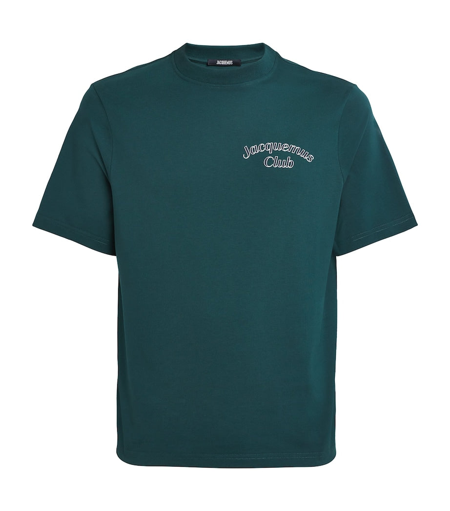 Cotton Embroidered Club T-Shirt