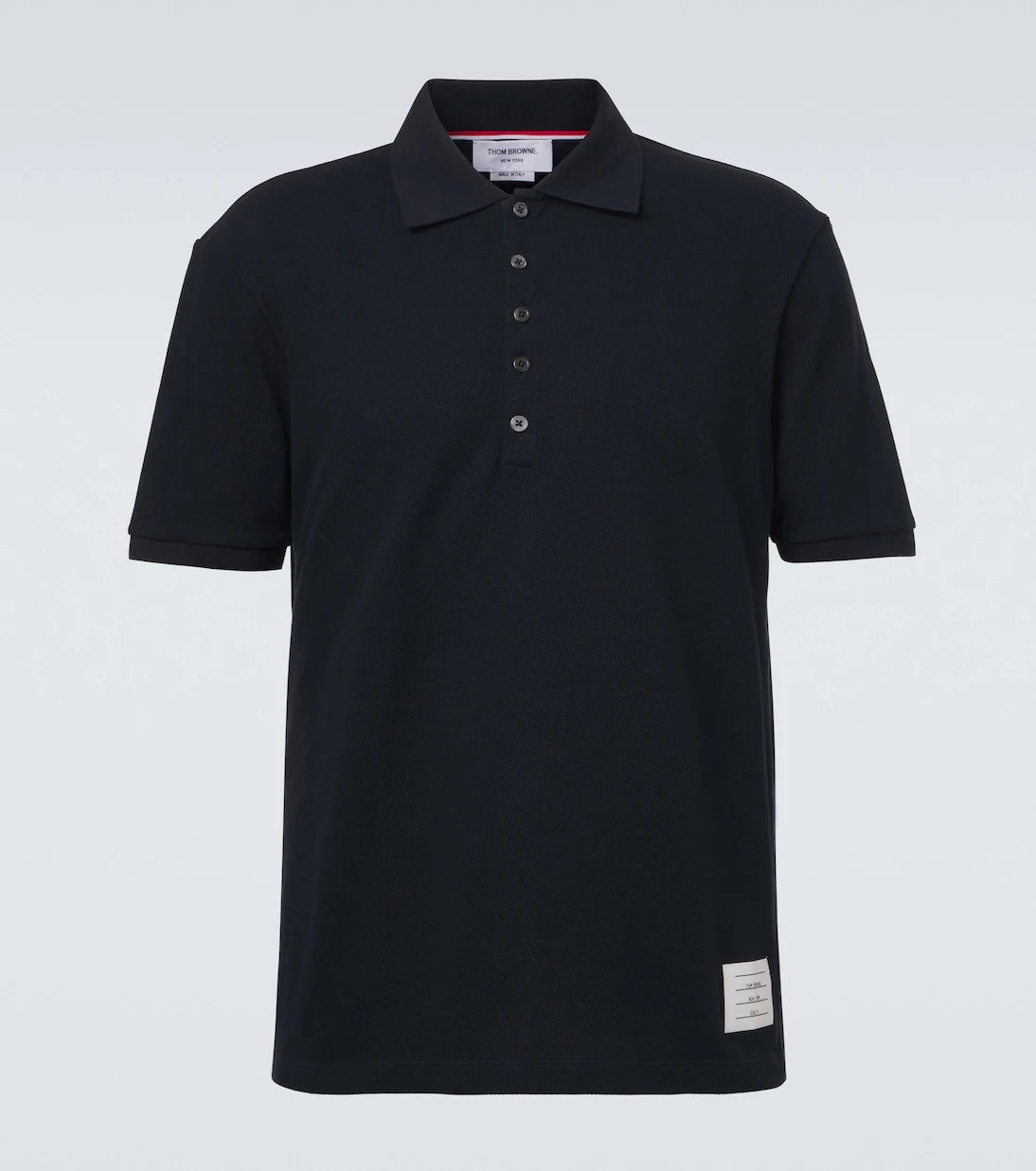 Thom Browne - 4-Bar cotton piqué polo shirt