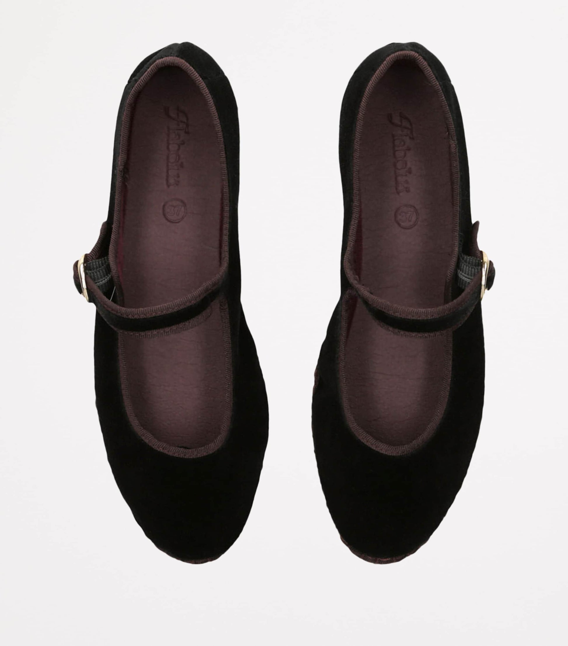 Flabelus Black Velvet Sethe Mary Janes